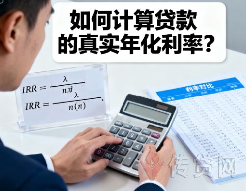 真实年化利率,APR计算,贷款成本,利率换算,IRR计算