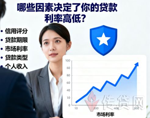 贷款利率,征信记录,收入证明,负债率,贷款资质