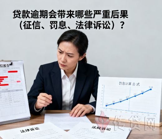 贷款逾期,征信影响,罚息,法律诉讼,逾期后果